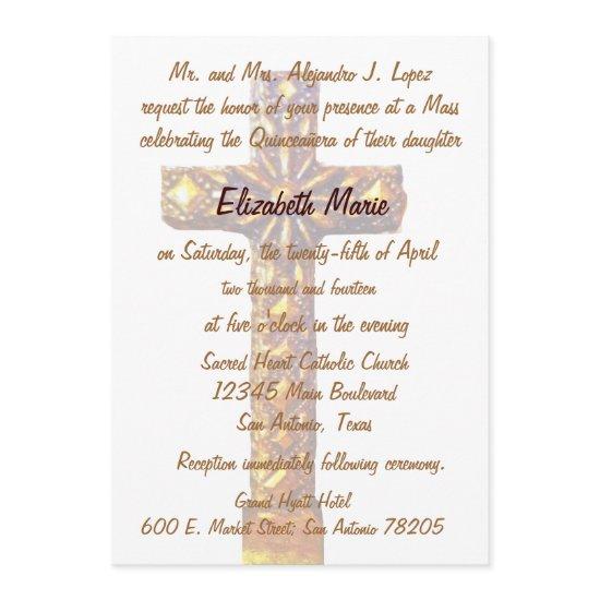 Quinceanera Gold Cross