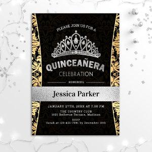 Quinceanera Gold Silver Black