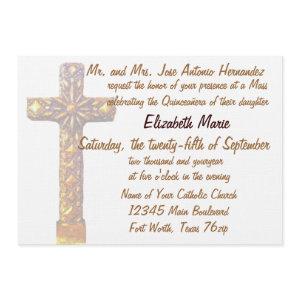 Quinceanera Golden Cross