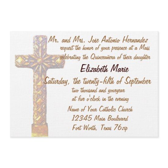 Quinceanera Golden Cross