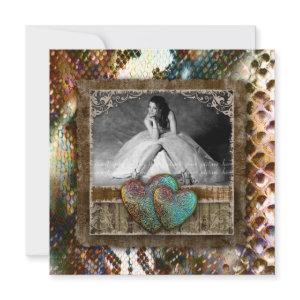 Quinceanera Grad Sweet 16 Vintage Leather Photo