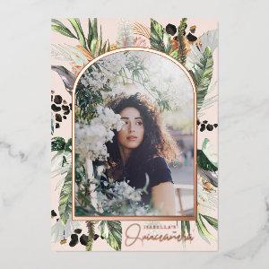 Quinceañera | Greenery & Terra Cotta Jungle  Foil