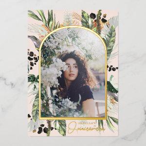 Quinceañera | Greenery & Terra Cotta Jungle Invita Foil