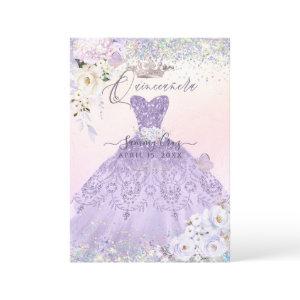 Quinceanera Holographic Dream Dusty Purple Dress
