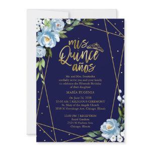 Quinceanera  Bilingual Dark Blue