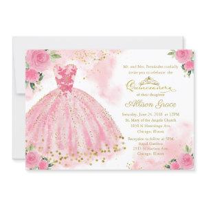 Quinceanera  Bilingual Hot Pink Gown