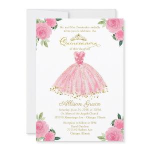 Quinceanera  Bilingual Hot Pink Gown