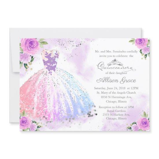 Quinceanera  Bilingual Pastel Colors
