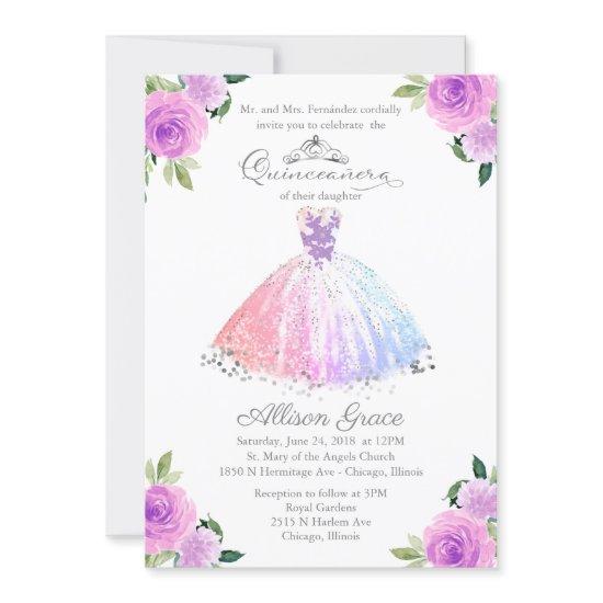 Quinceanera  Bilingual Pastel Colors