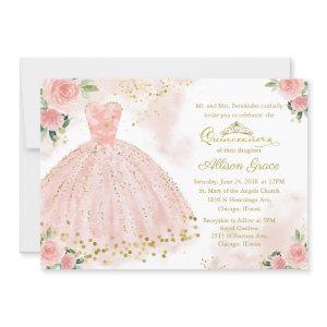 Quinceanera  Bilingual Pink Blush Gown