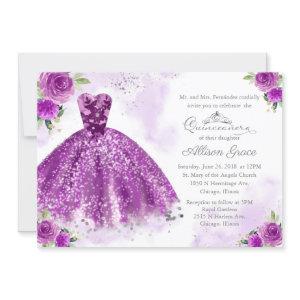 Quinceanera  Bilingual Purple Gown