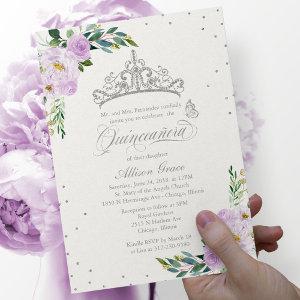 Quinceanera  Bilingual Tiara Lilac