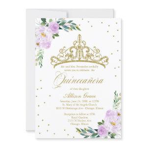 Quinceanera  Bilingual Tiara Lilac