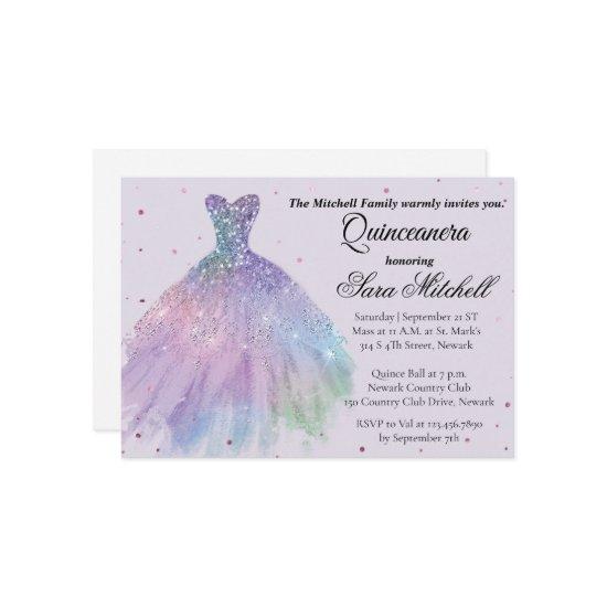 Quinceanera , Birthday Invite for sweet