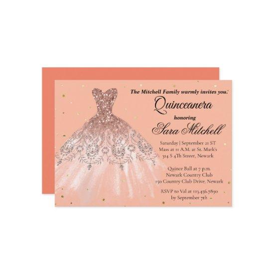 Quinceanera , Birthday Invite for sweet