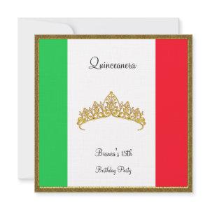 Quinceanera  Mexico Flag