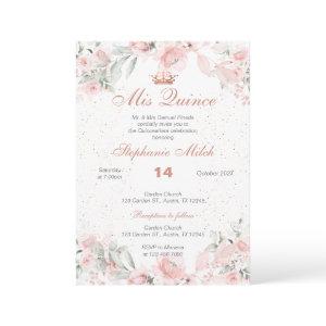Quinceanera  pink floral