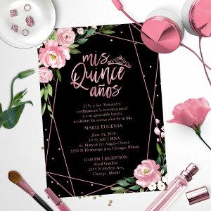 Quinceanera  Spanish Blush Rose Gold