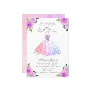 Quinceanera  Spanish Pastel Colors Gown