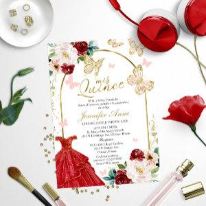 Quinceanera  Butterfly Red Spanish