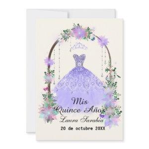 Quinceañera Lavender Purple Floral Elegant Arch