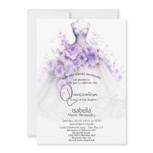 Quinceañera | Lilac Floral Gown