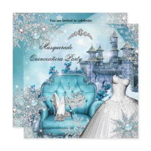 Quinceanera Masquerade Magical Princess Blue 2