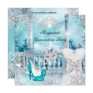 Quinceanera Masquerade Magical Princess Blue 3