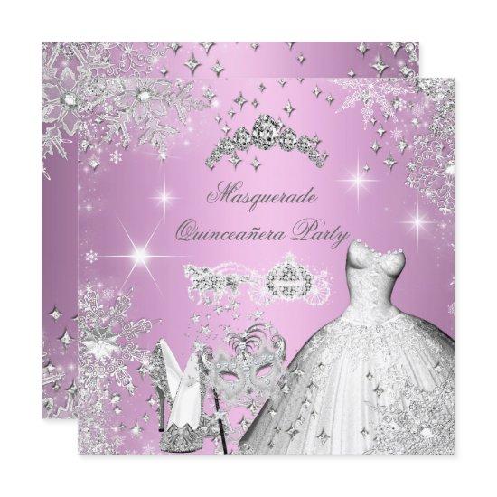 Quinceanera Masquerade Magical Princess Pink
