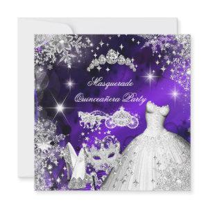 Quinceanera Masquerade Magical Princess Purple