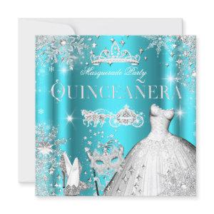 Quinceanera Masquerade Magical Princess Teal