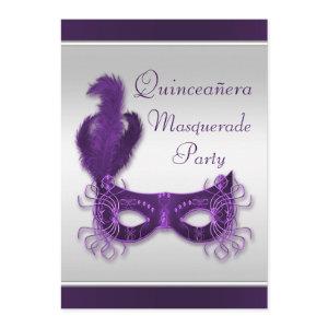 Quinceañera Masquerade Party in Purple & Silver