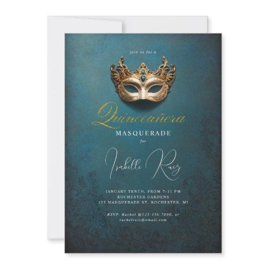 Quinceañera masquerade venetian mask