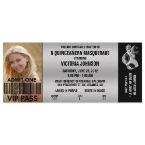 Quinceañera Masquerade VIP Admission Ticket
