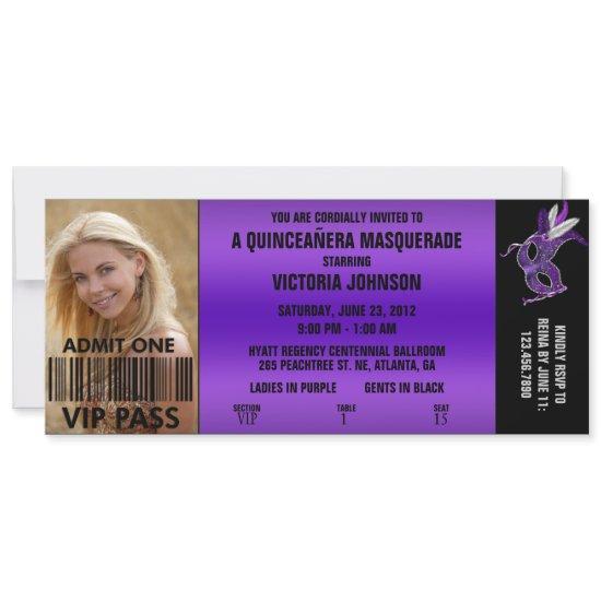 Quinceañera Masquerade VIP Admission Ticket