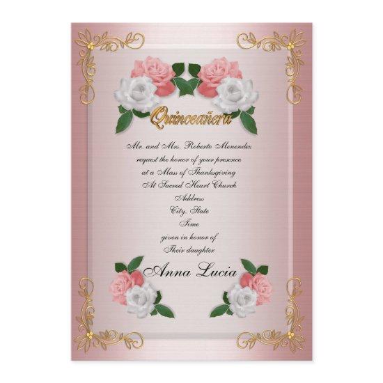 Quinceanera Mass  15th Birthday elegant