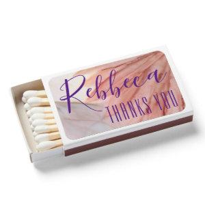 Quinceañera Matchbooks Pretty in Pink Design