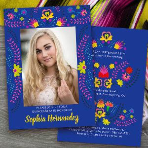 Quinceanera Mexican Fiesta Party Royal Blue Photo