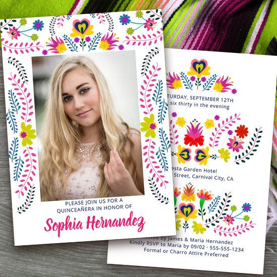 Quinceanera Mexican Fiesta Party White Photo