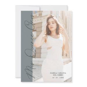 Quinceañera Minimalist Photo Funny Typography