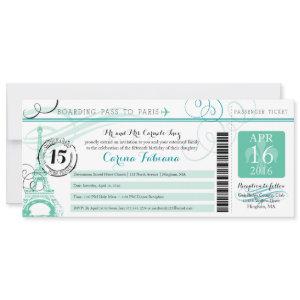 Quinceanera Mint Green and Teal | Paris