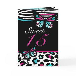 Quinceanera or Sweet 16 Butterfly , Pink