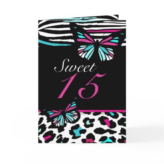 Quinceanera or Sweet 16 Butterfly , Pink