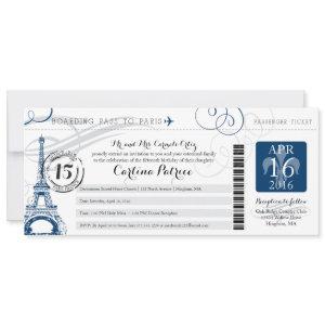 Quinceanera | Paris Boarding Pass