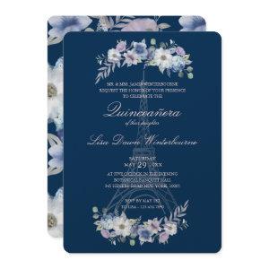 Quinceañera Paris Eiffel Tower Watercolor Floral