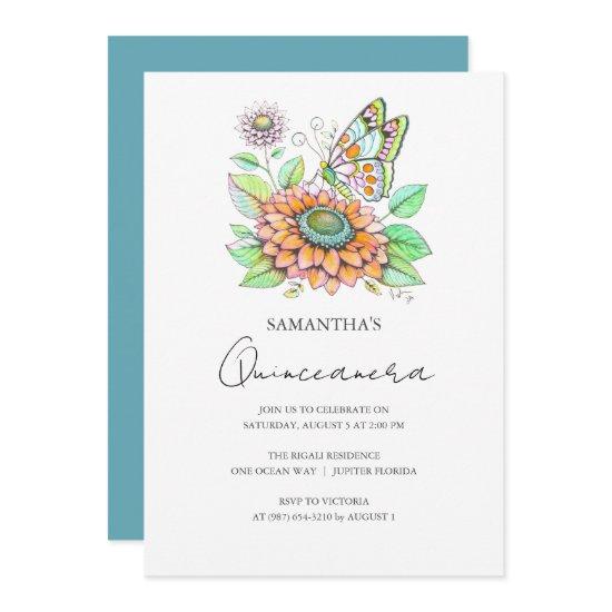 Quinceanera Party Butterfly Theme