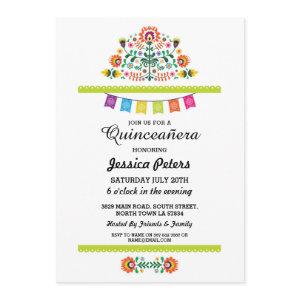 Quinceanera Party Floral Fiesta Mexican Birthday