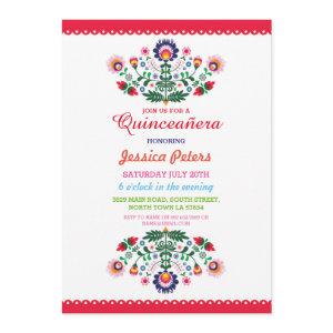 Quinceanera Party Floral Fiesta Mexican Birthday
