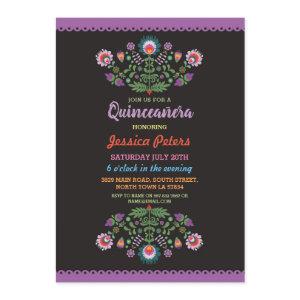 Quinceanera Party Floral Fiesta Mexican Birthday