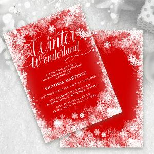 Quinceanera Party Winter Wonderland Snowflake
